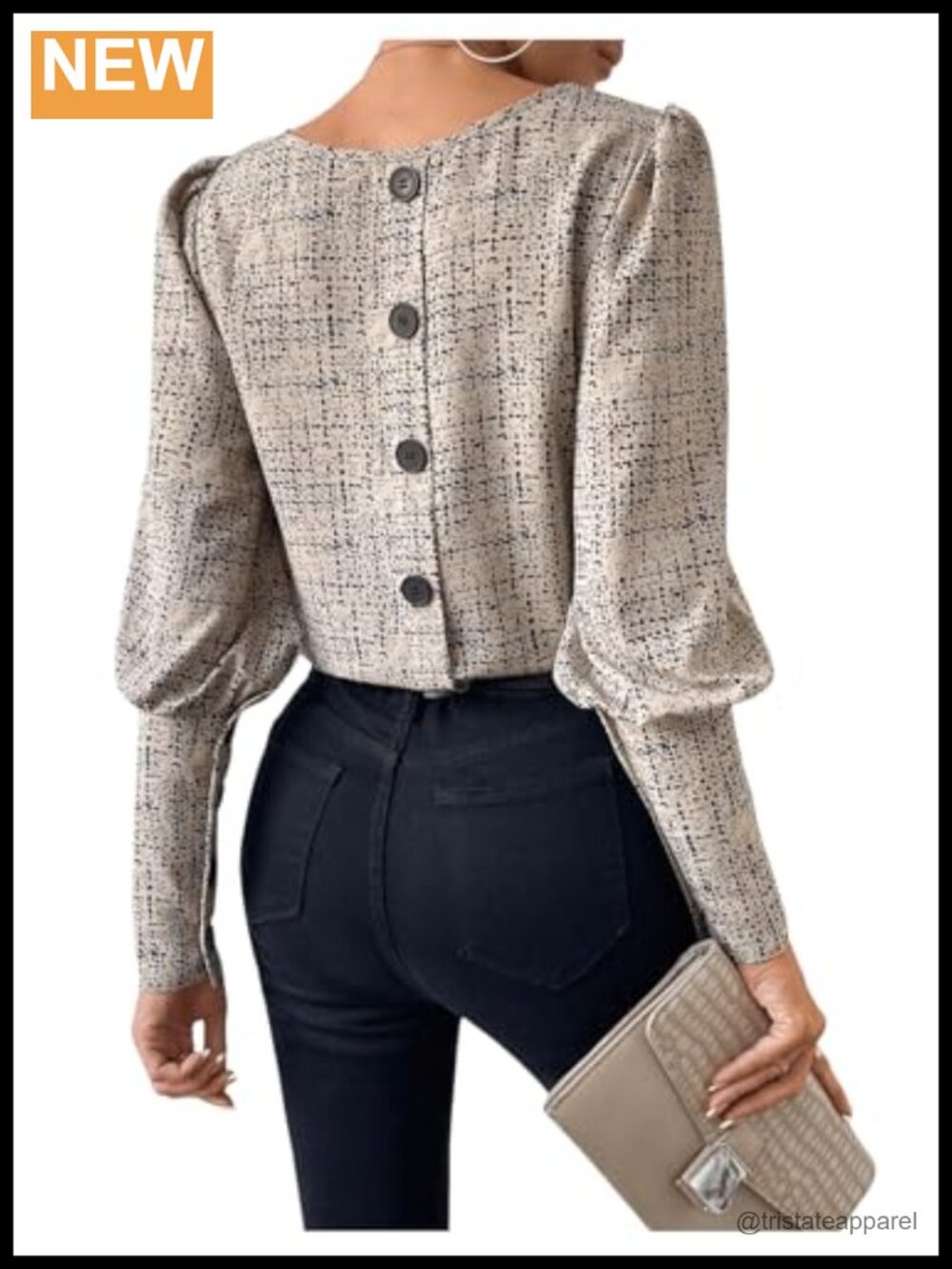 Women's Long Sleeve Work Blouse Business Office Outfit Polyester